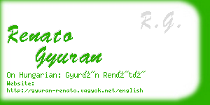 renato gyuran business card